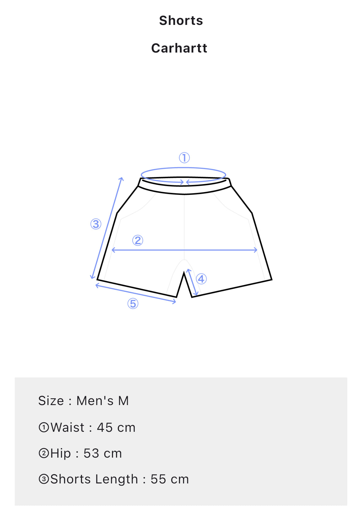 Carhartt Men’s M Gray Relaxed Shorts