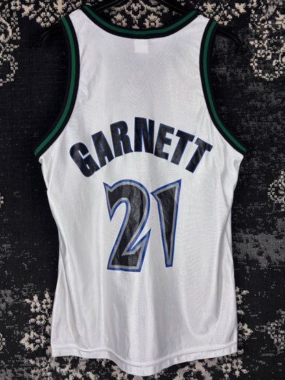 Champion Minnesota Timberwolves Kevin Garnett #21 Basketball Jersey