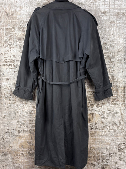 Mens Vintage Senator Dark Gray Trench Coat