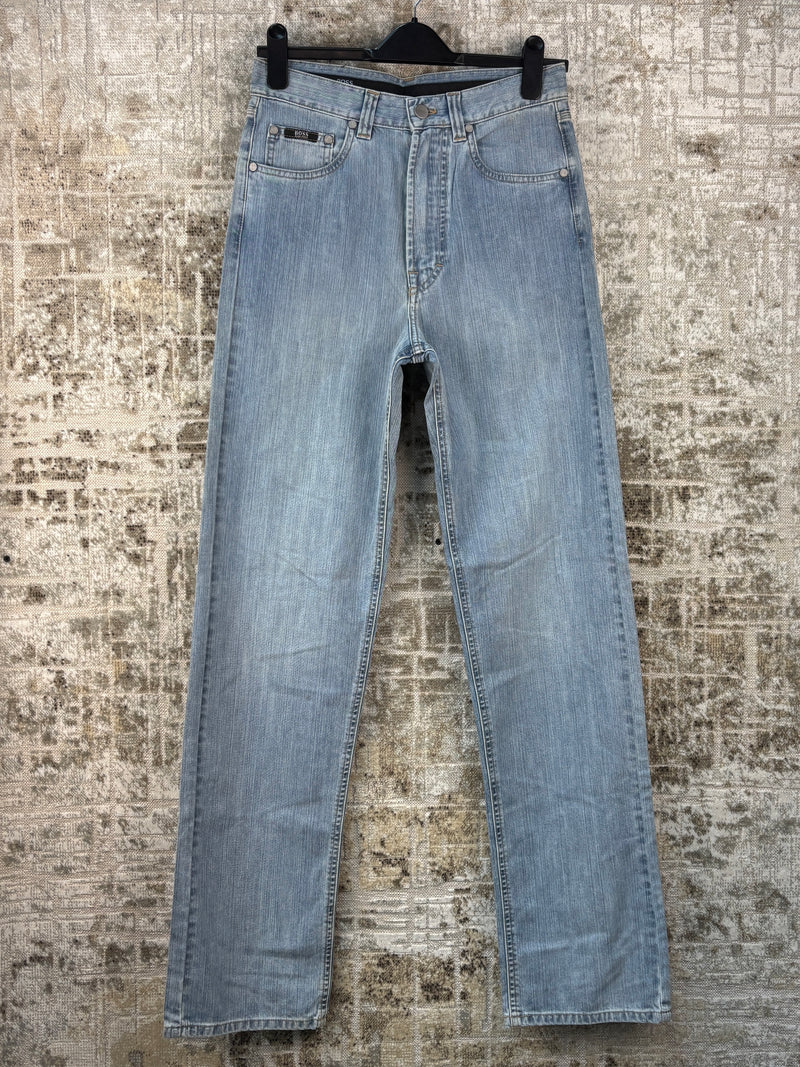 Women's Y2K Hugo Boss Light Wash Straight Leg Jeans