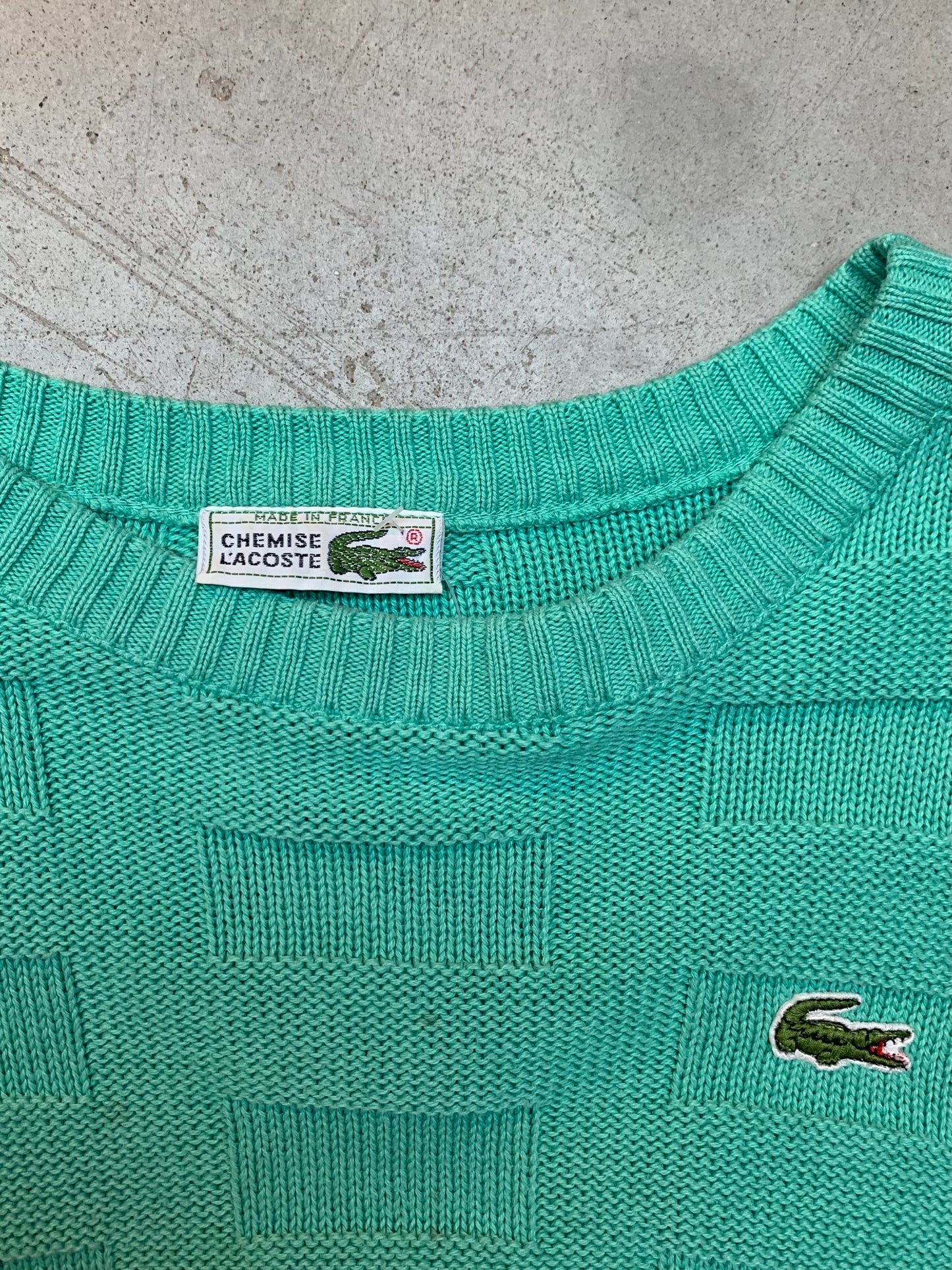 Vintage Lacoste Mint Green Sweater