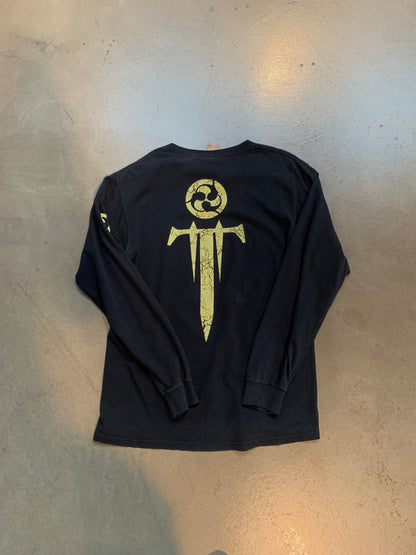 "TRIVIUM" Graphic Black Long Sleeve T-Shirt