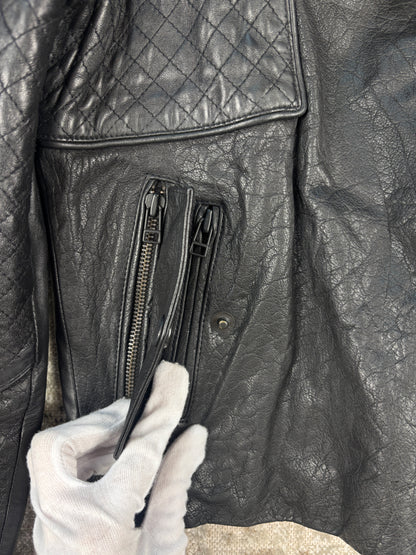 Women's Vintage Y2K InWear Black Leather Jacket