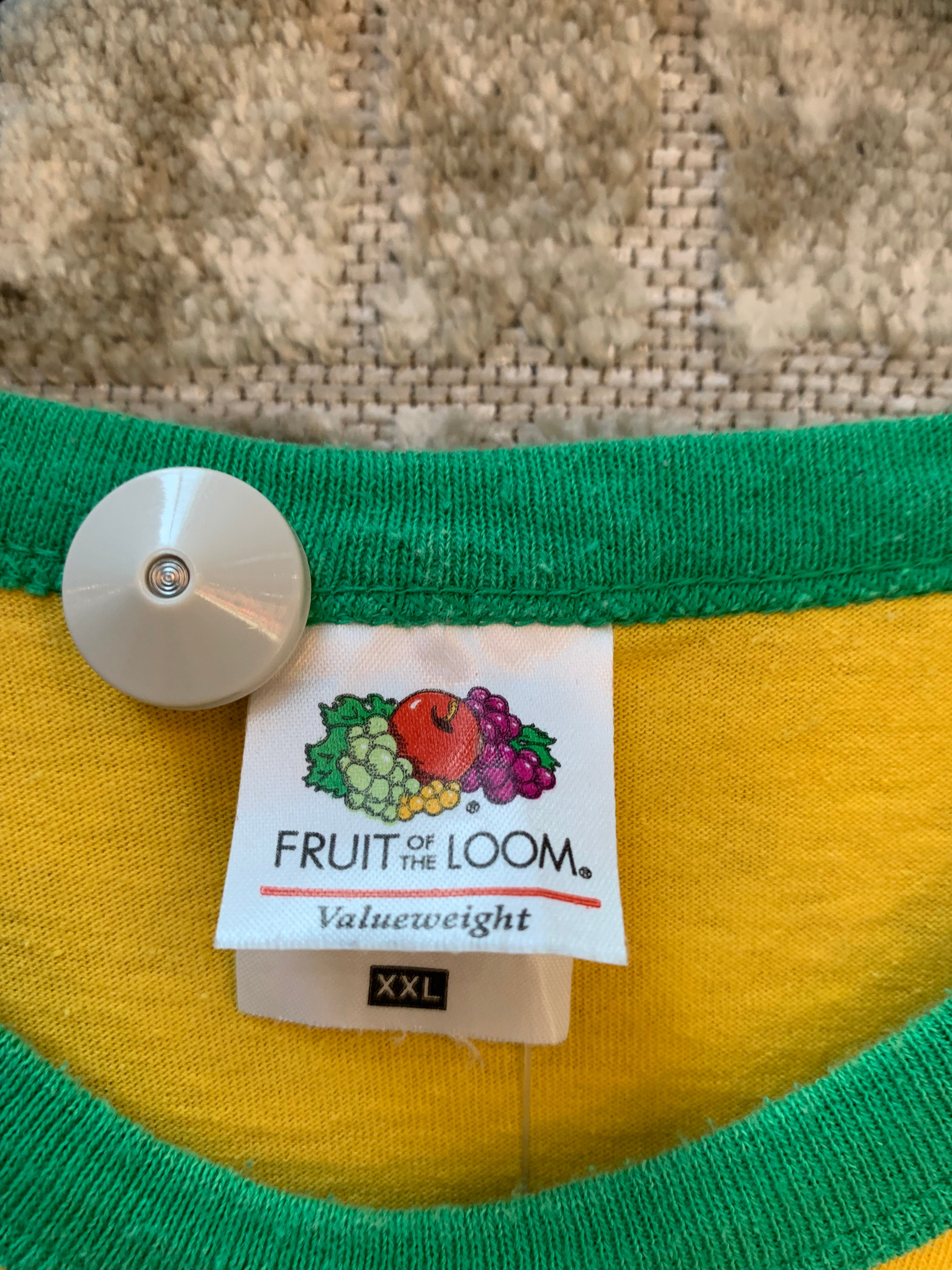 Men's Vintage Sun City Rollers Yellow and Green T-Shirt