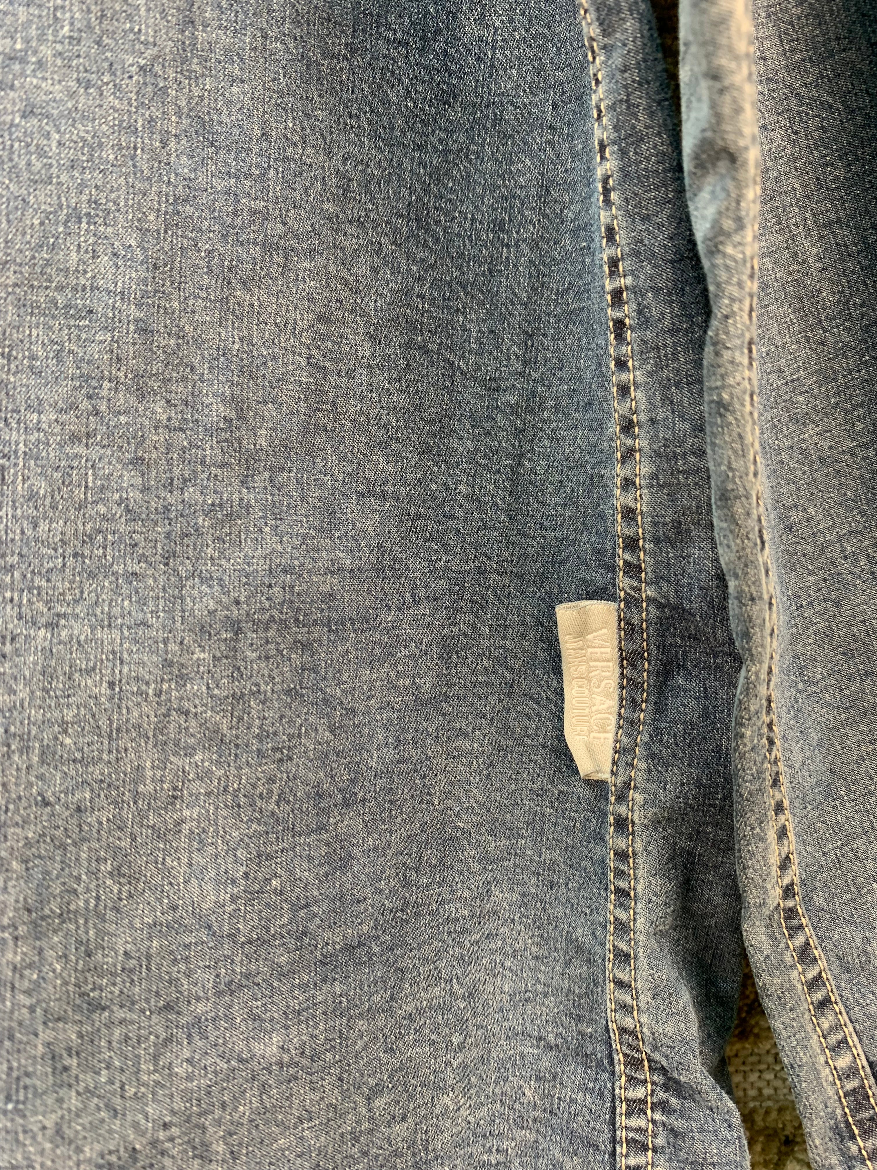 Versace Jeans Couture Vintage Denim Button Up Shirt