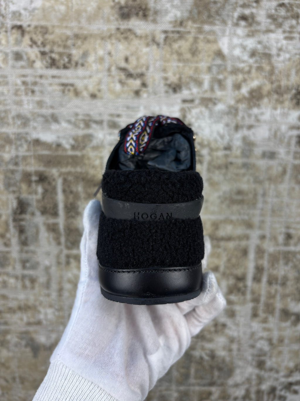 Hogan H466 Platform Lace Up Mules