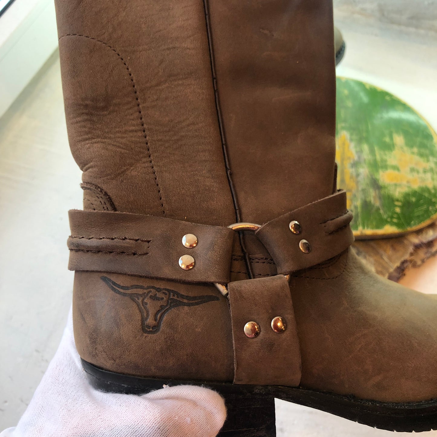 Vintage Suade Cowboy Boots