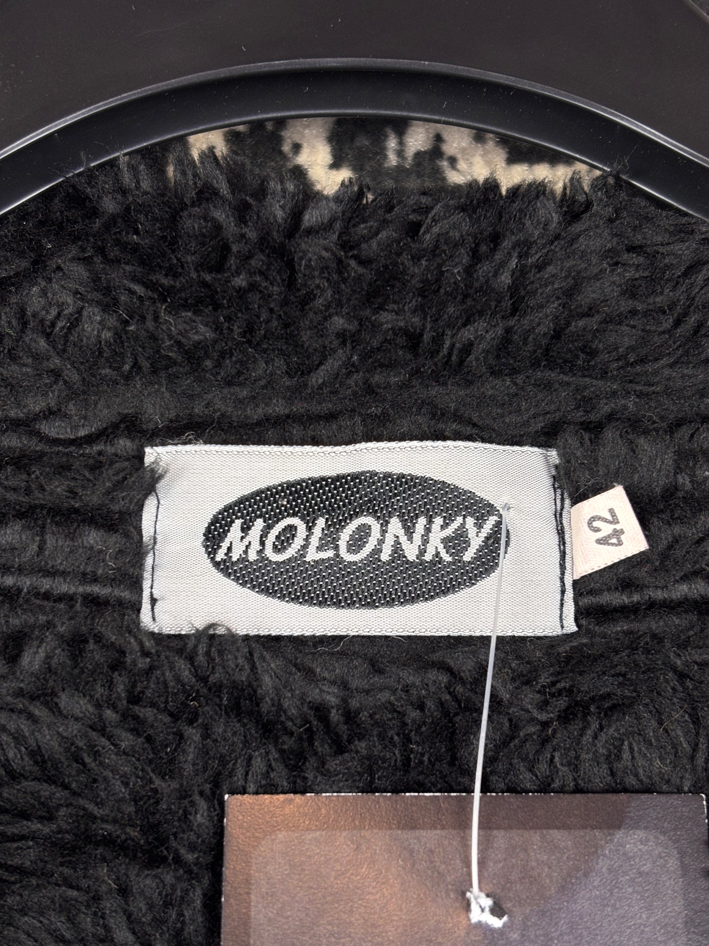 Women's Y2K Black Faux Suede Coat