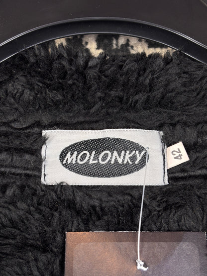 Women's Y2K Black Faux Suede Coat