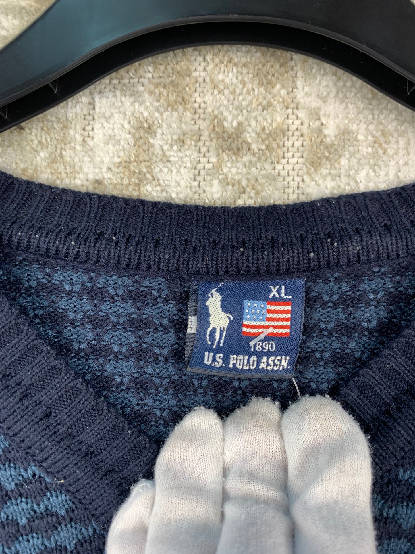 U.S. POLO ASSN. Mens Navy Sweater