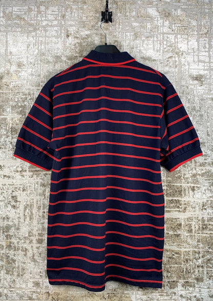 Mens Vintage Lacoste Striped Polo Shirt