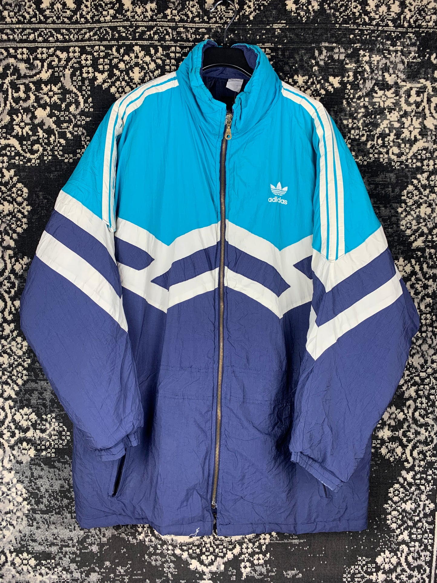 Men's Vintage Adidas Blue Winter Jacket