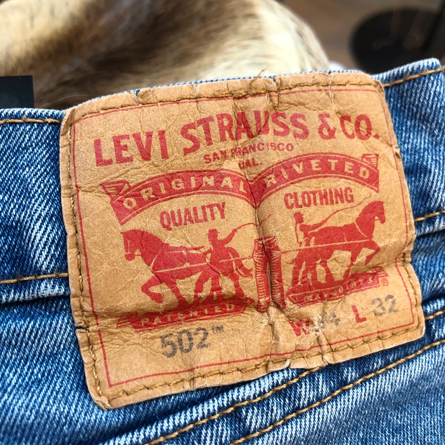 Vintage Levi's 502 Straight Leg Jeans