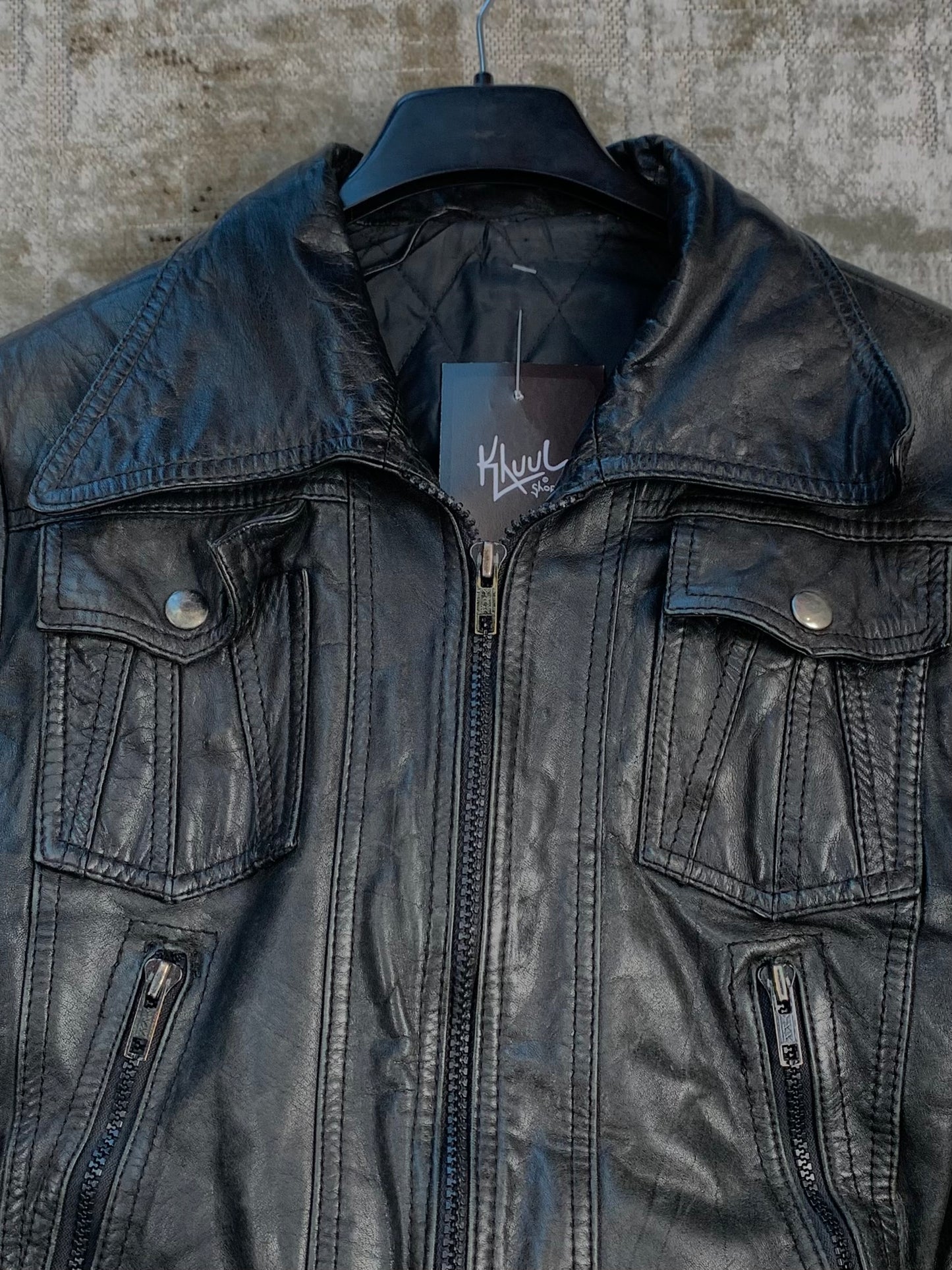 Womens Vintage Dark Brown Genuine Leather Jacket