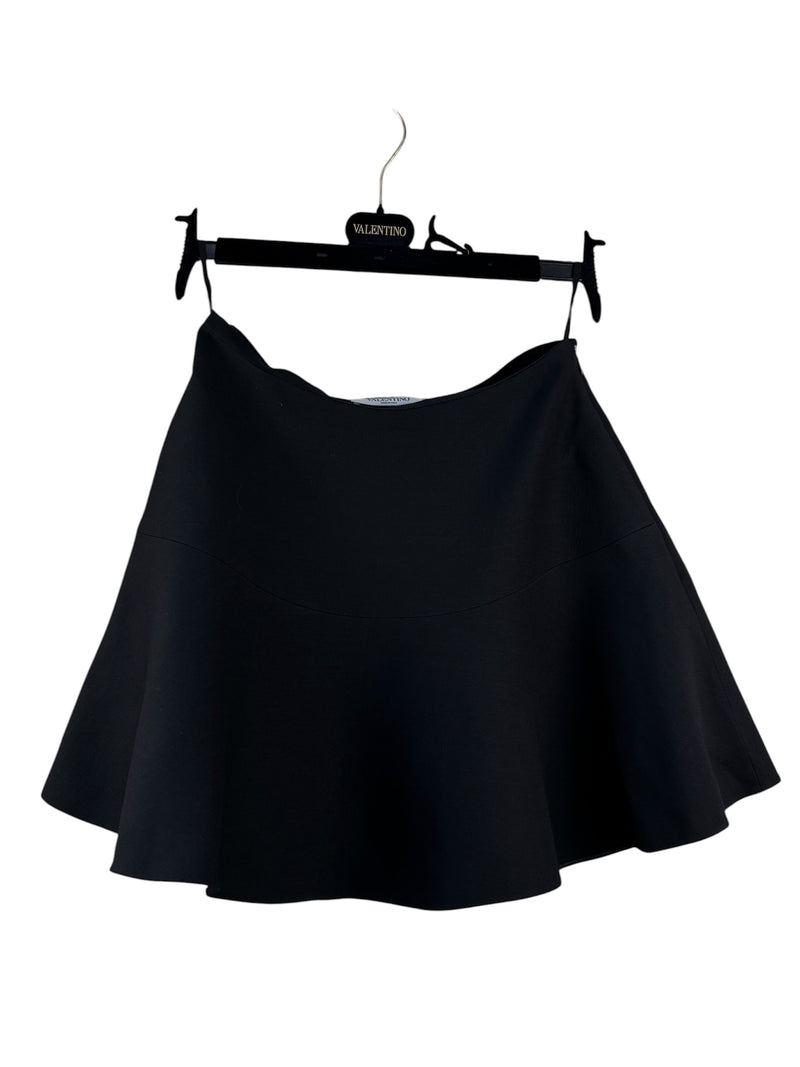 Valentino Garavani Flounced Crepe Skirt