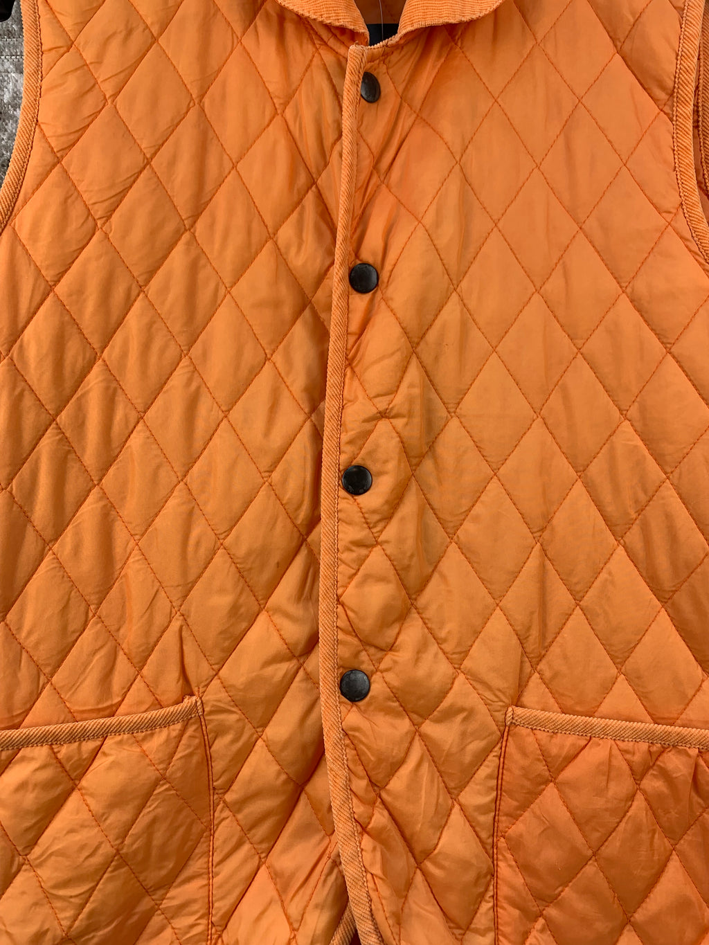 Vintage Orange Quilted Vest