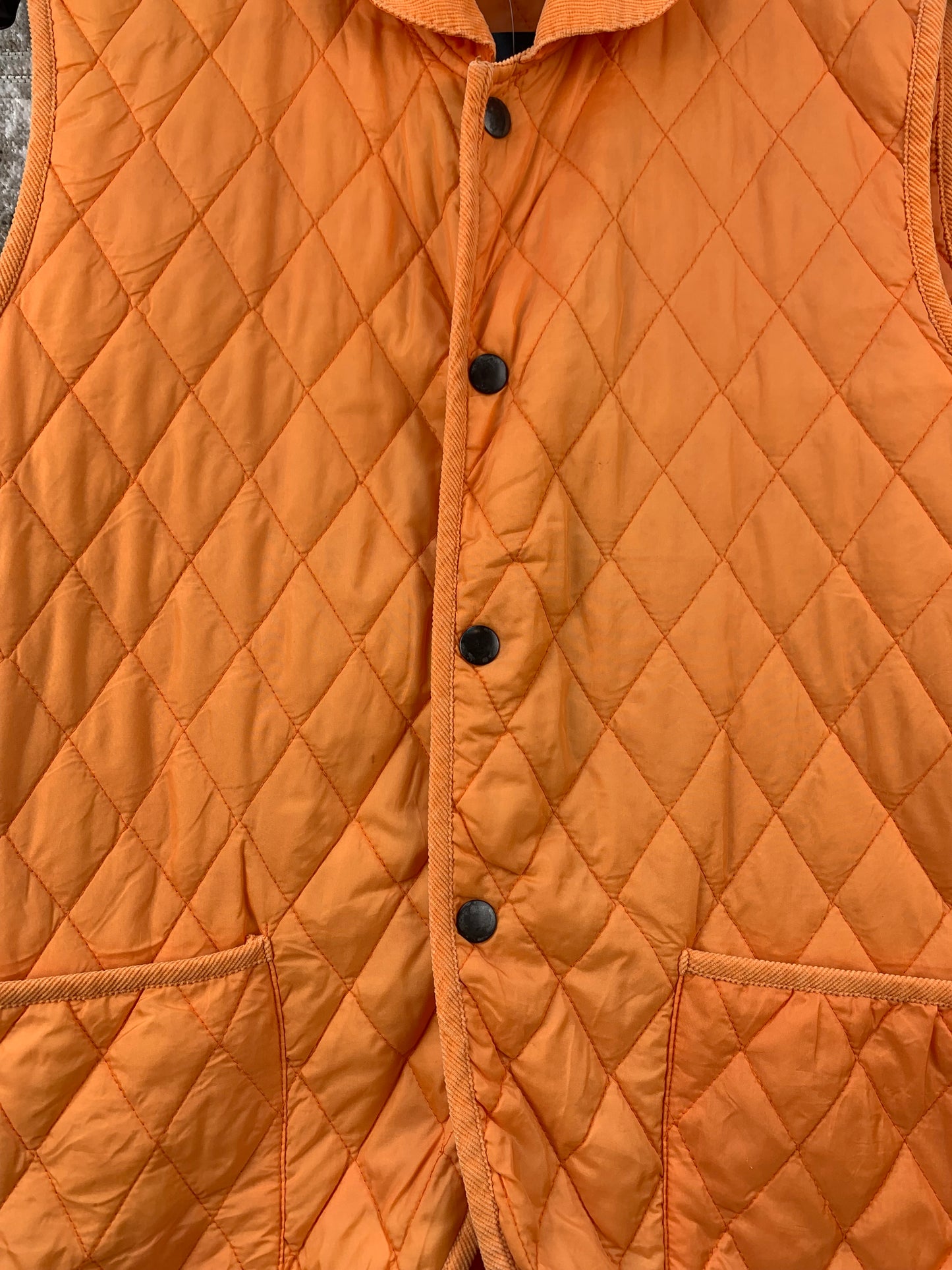 Vintage Orange Quilted Vest