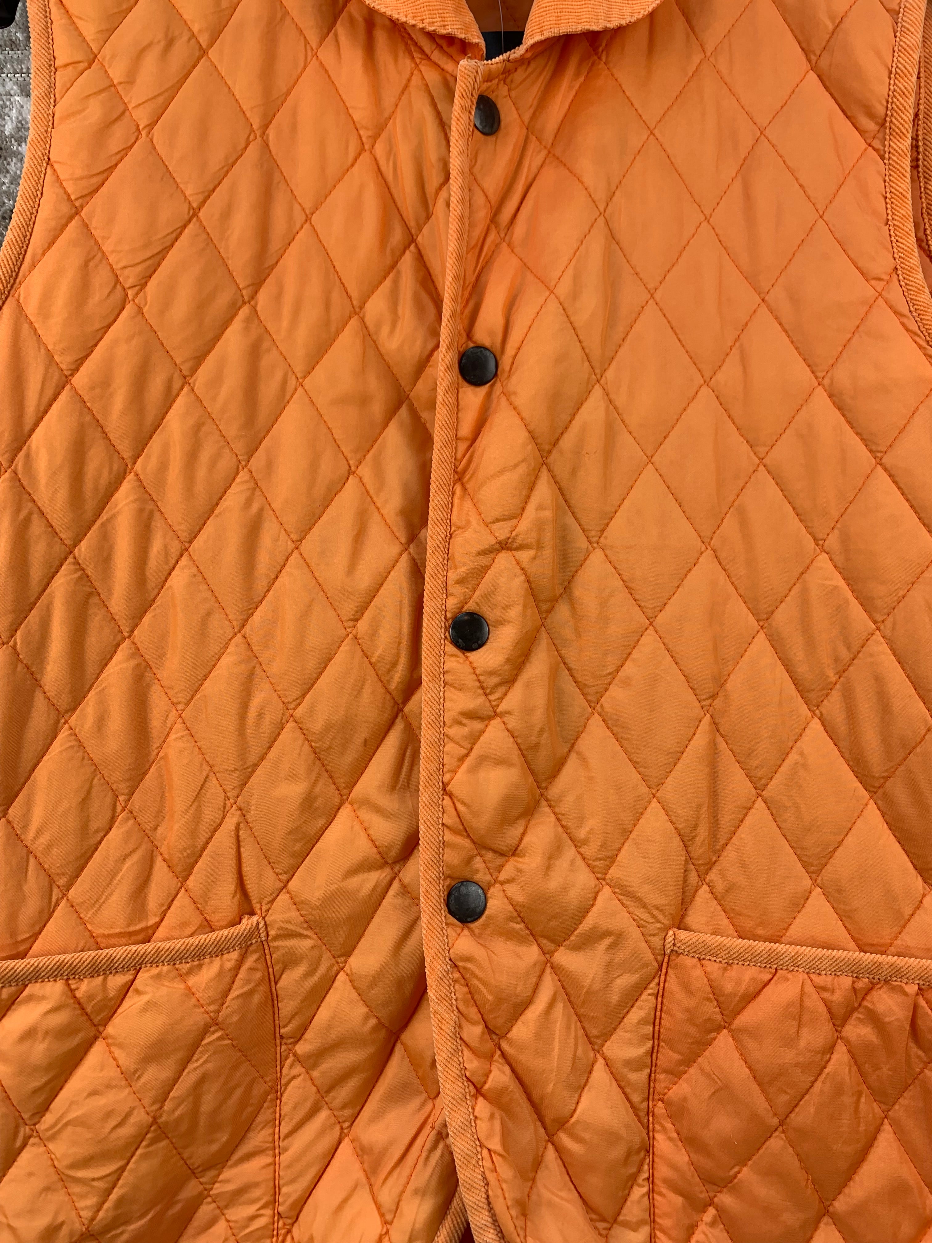 Vintage Orange Quilted Vest