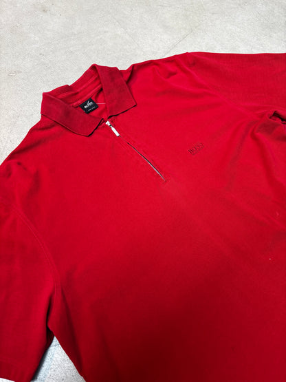 "Hugo Boss" Red Short Sleeve Polo Shirt