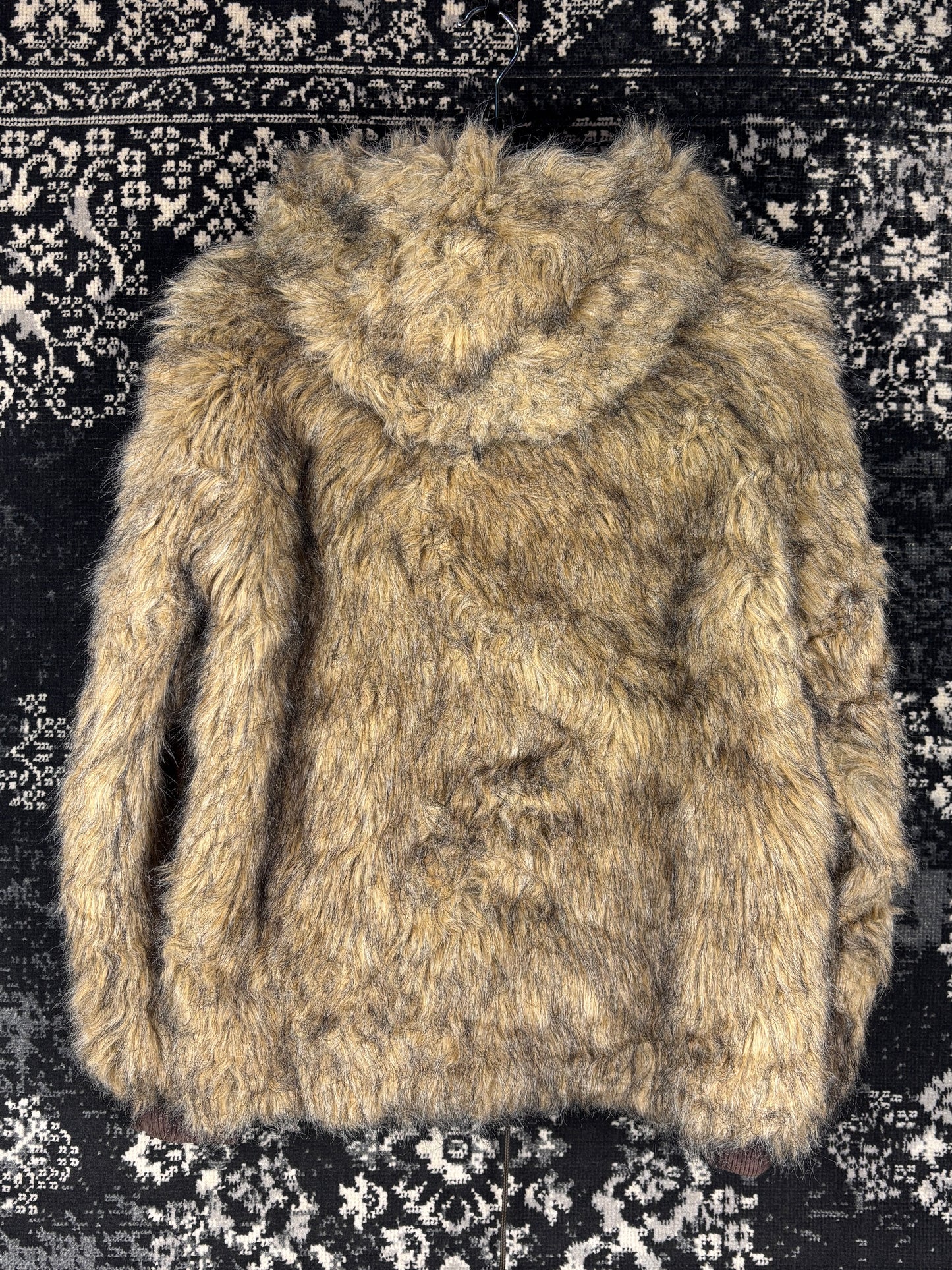 Women's Y2K Faux Fur Hooded Jacket