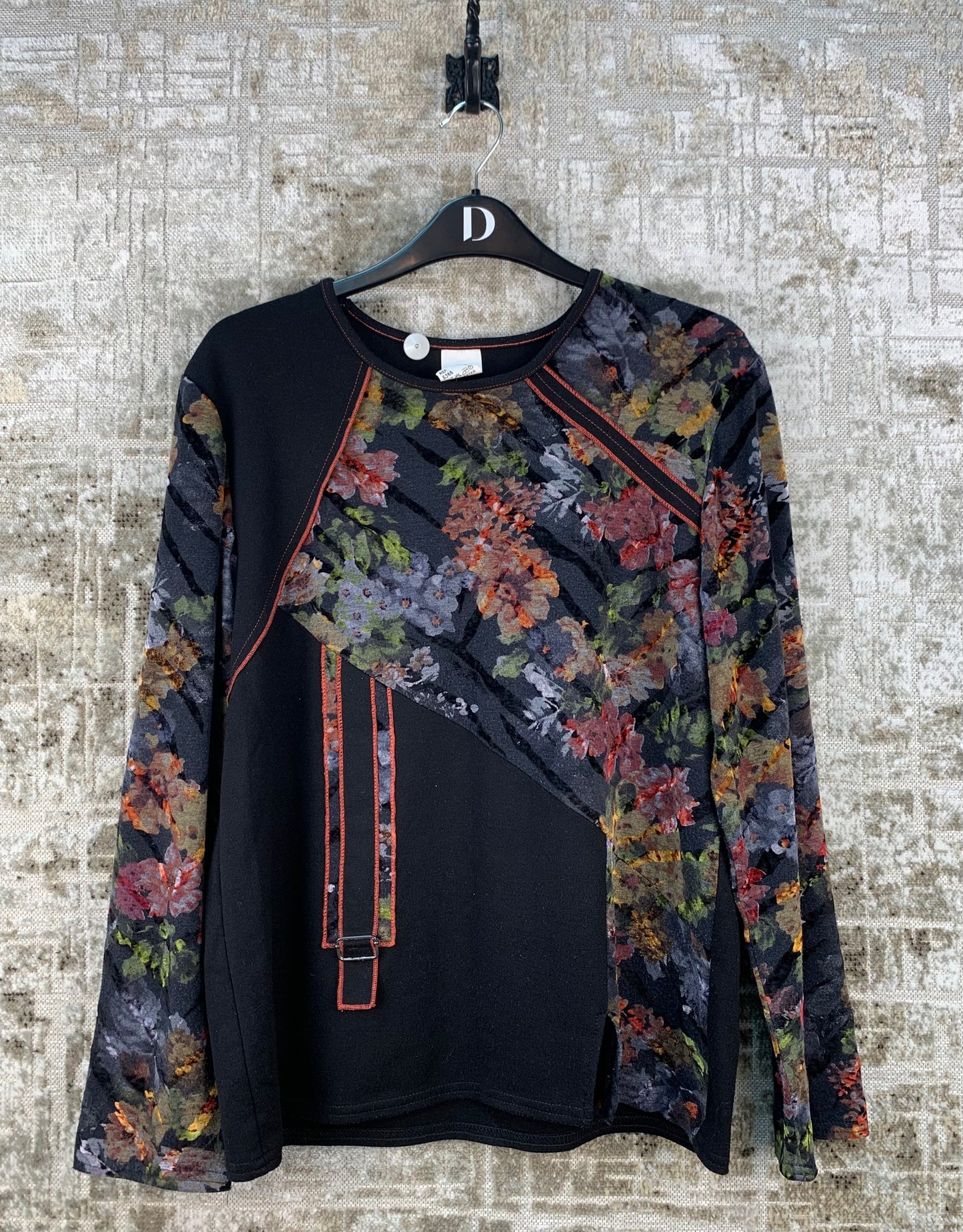Womens Y2K Floral Long Sleeve Top