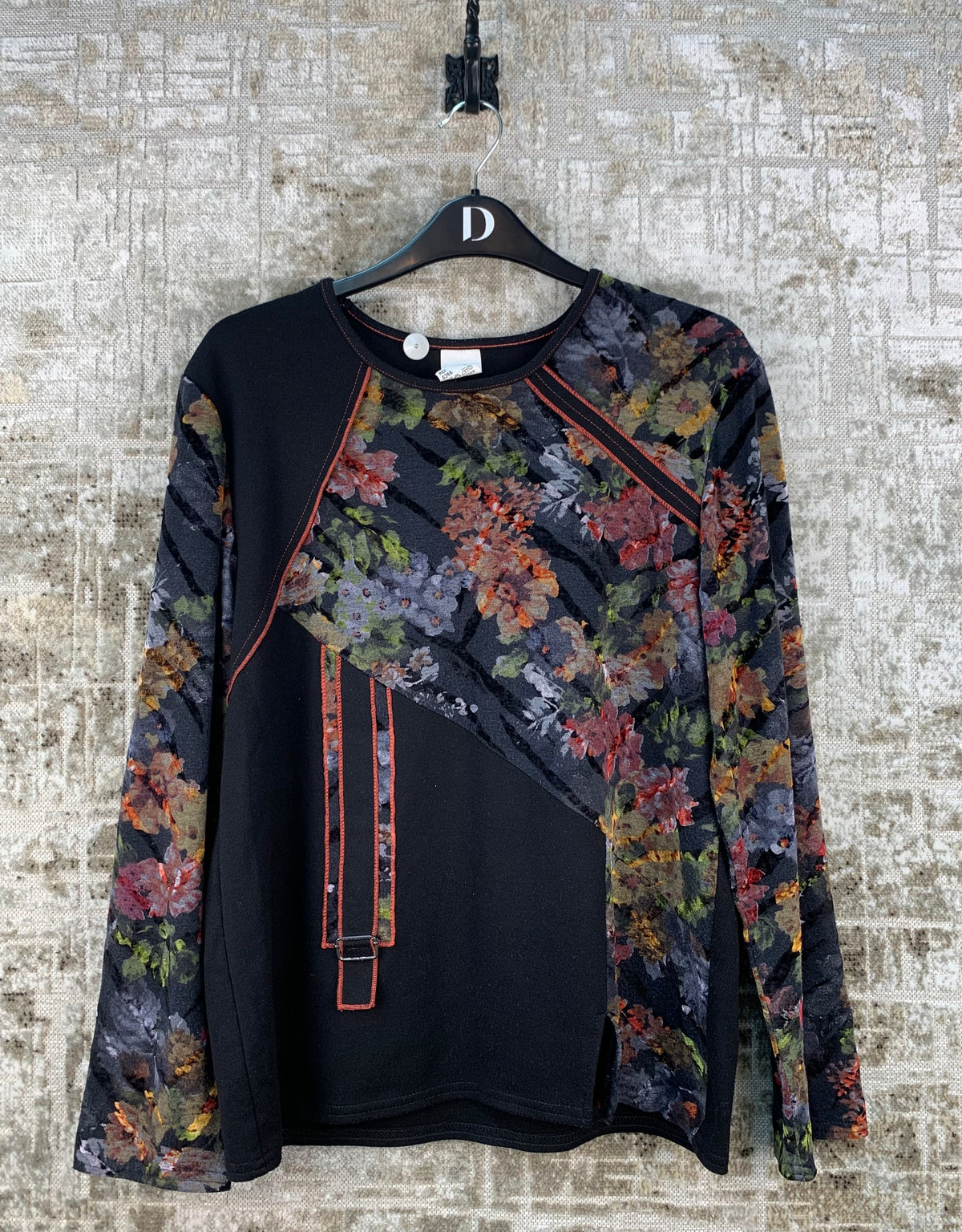 Womens Y2K Floral Long Sleeve Top