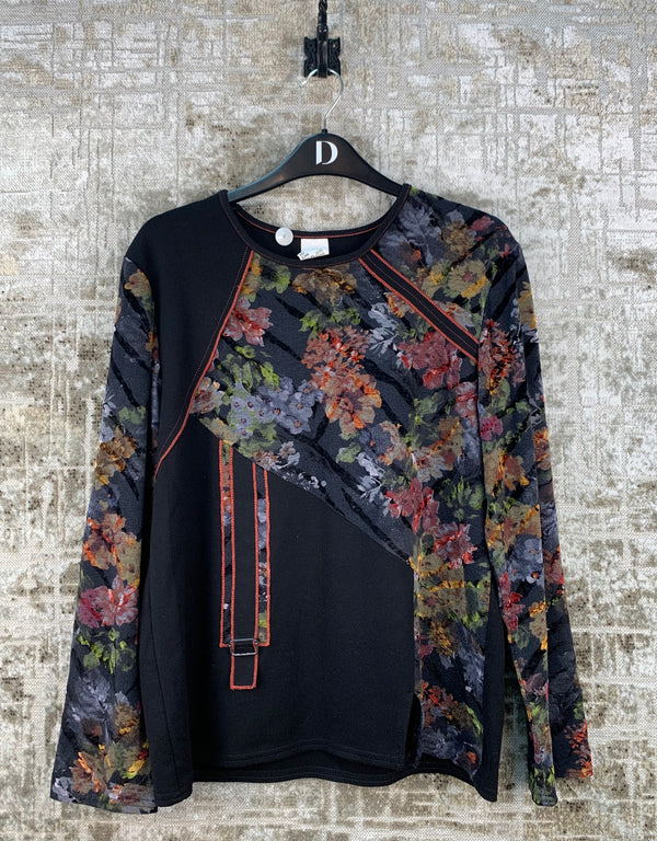 Womens Y2K Floral Long Sleeve Top