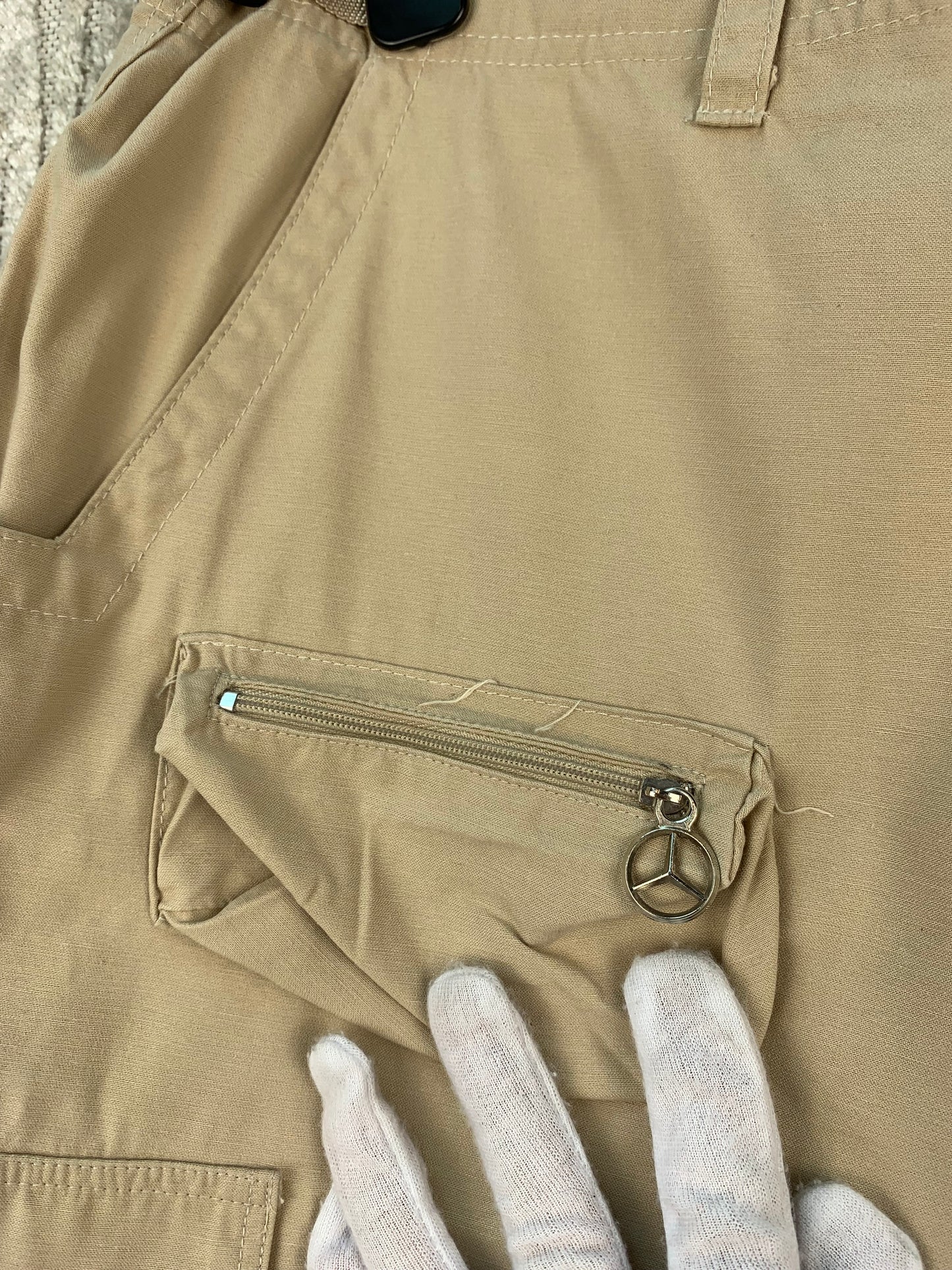 Men's Vintage Beige Cargo Shorts