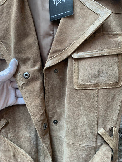 KappAhl Belted Leather Trench Coat