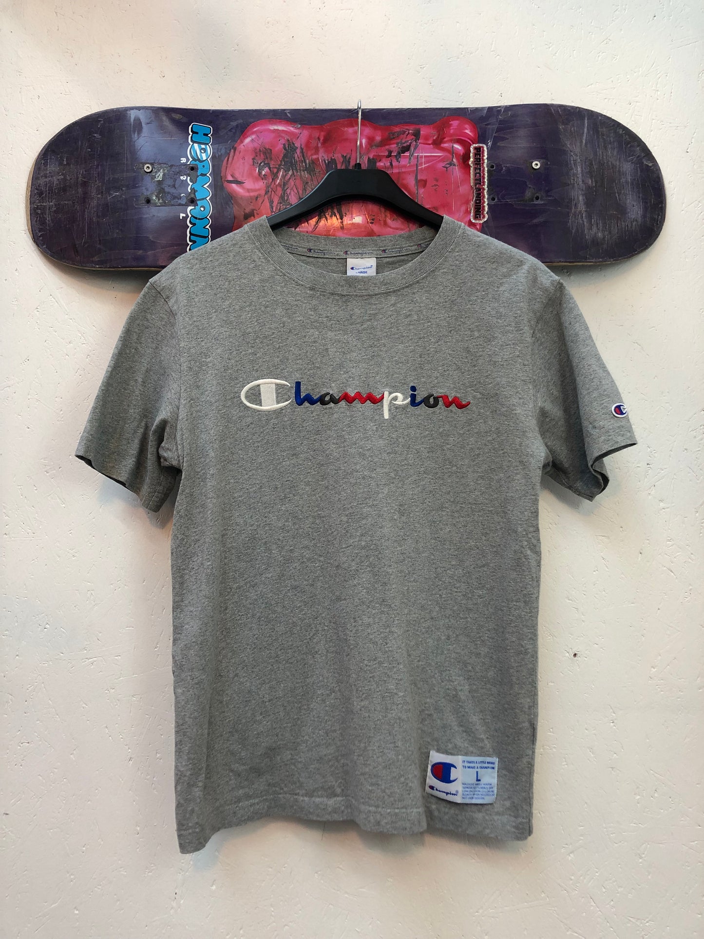 Vintage Champion Grey T Shirt