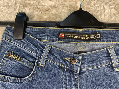 Women's Y2K Washed Blue Flared Jeans