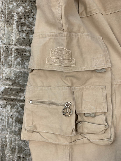 Men's Vintage Beige Cargo Shorts