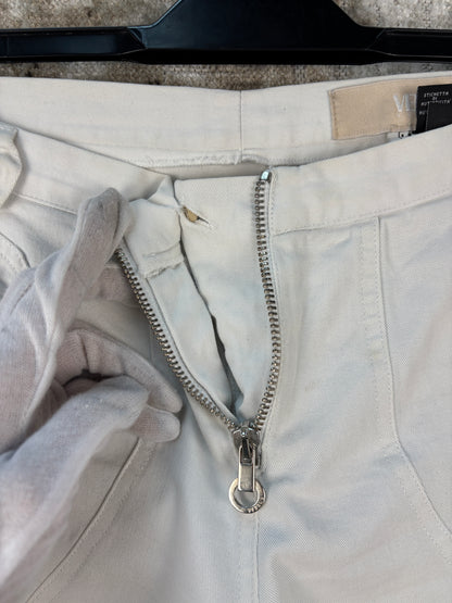 Womens Y2K Versus White Low Rise Jeans