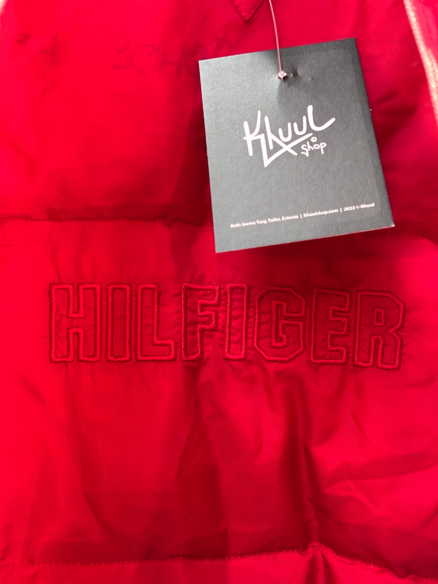 Women's Tommy Hilfiger Red Puffer Jacket