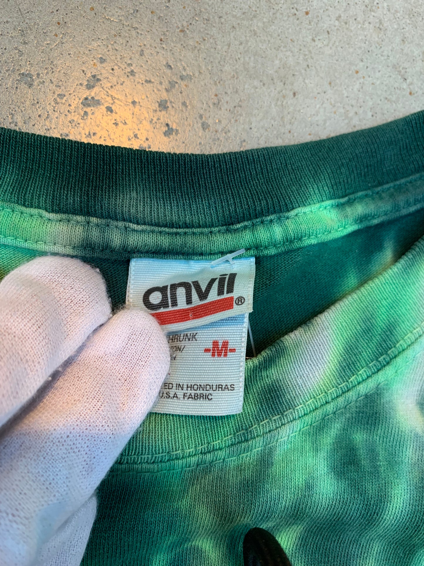 Green Tie Dye with Design T-Shirt