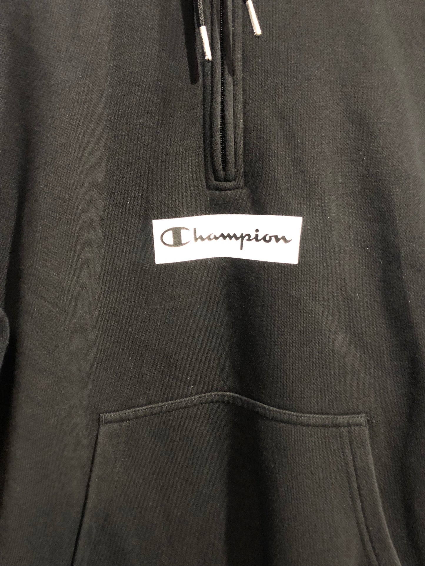 Champion Black Half-Zip Hoodie