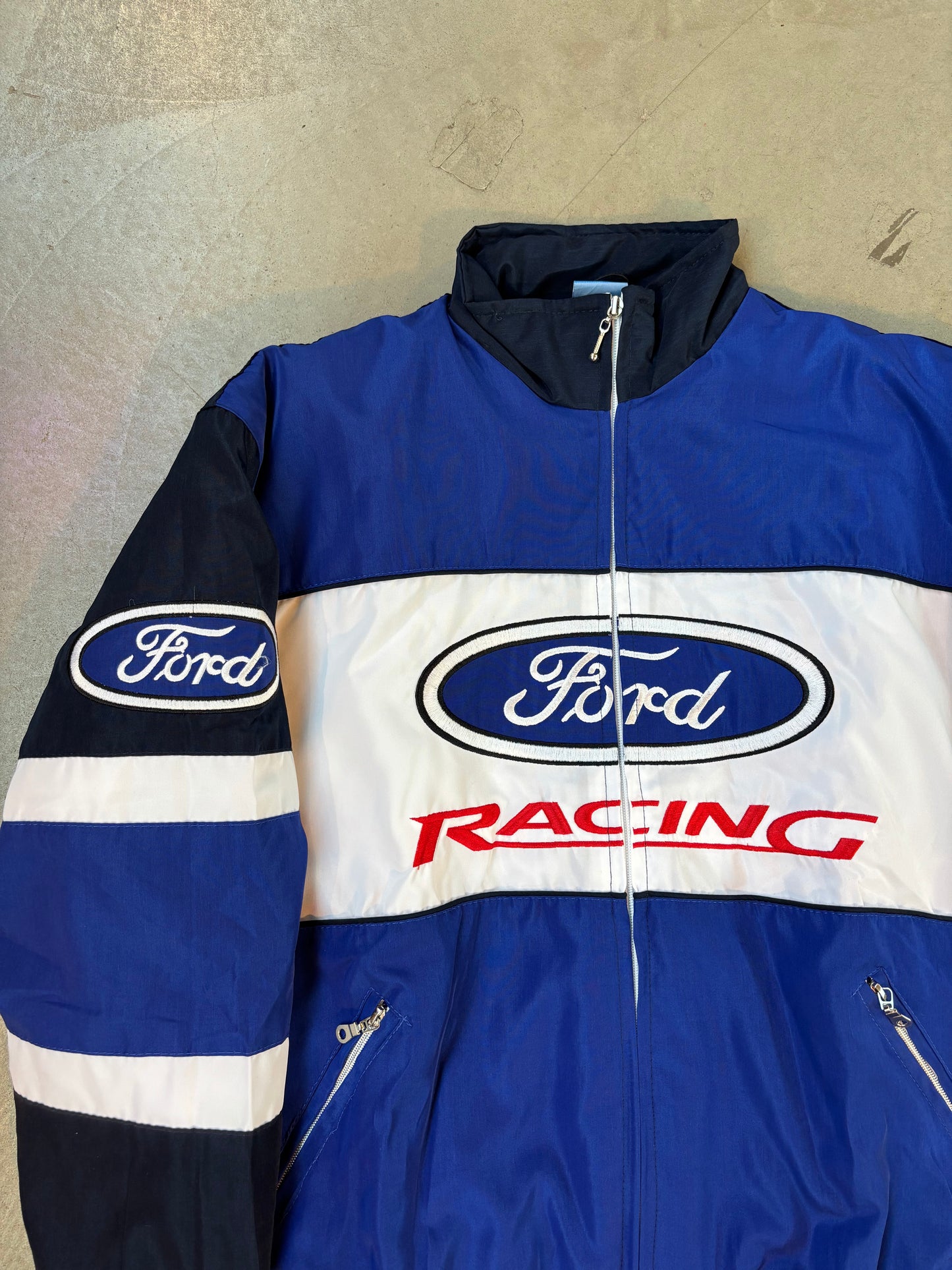 Vintage Ford Racing Patched Jacket
