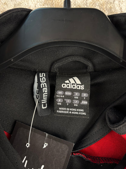Mens Vintage Adidas Black Red Track Jacket