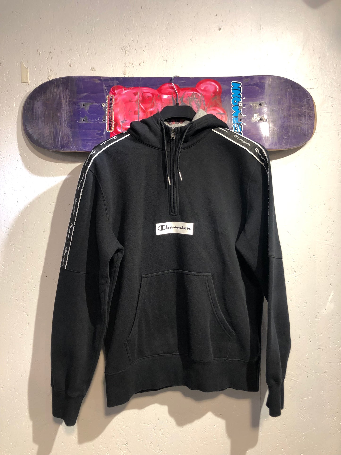 Champion Black Half-Zip Hoodie