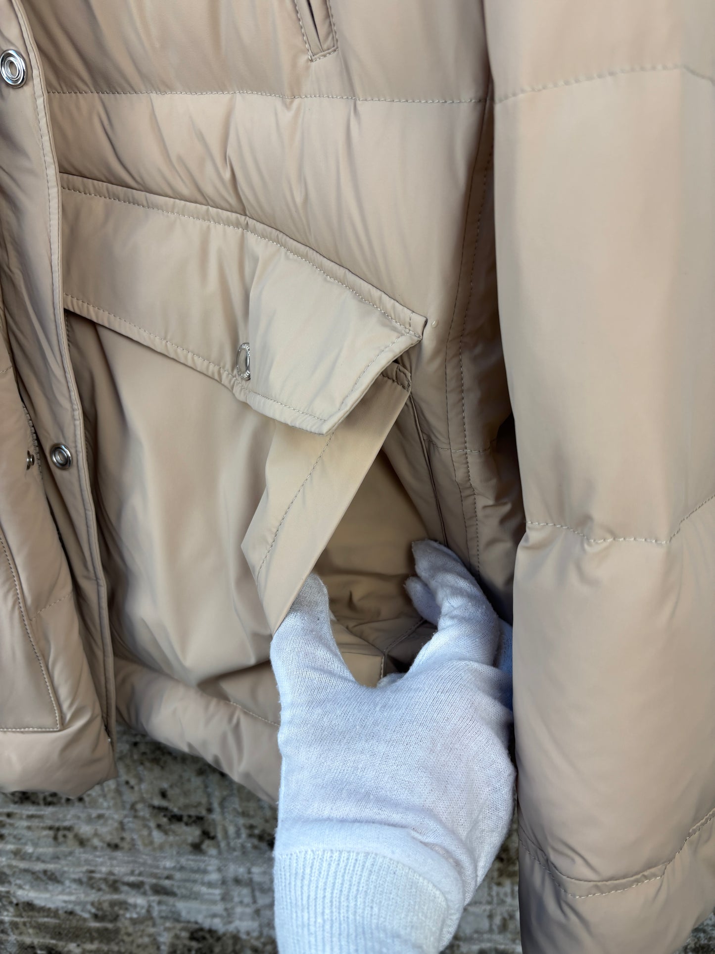 Brunello Cucinelli Men’s Beige Down Jacket