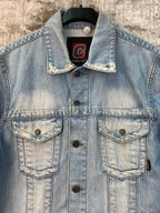 COOL CAT Mens Light Washed Jean Jacket