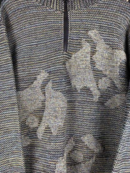 Men's Vintage Action Factory Half-Zip Pullover Sweater