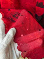 KappAhl Red Floral Mesh Tunic