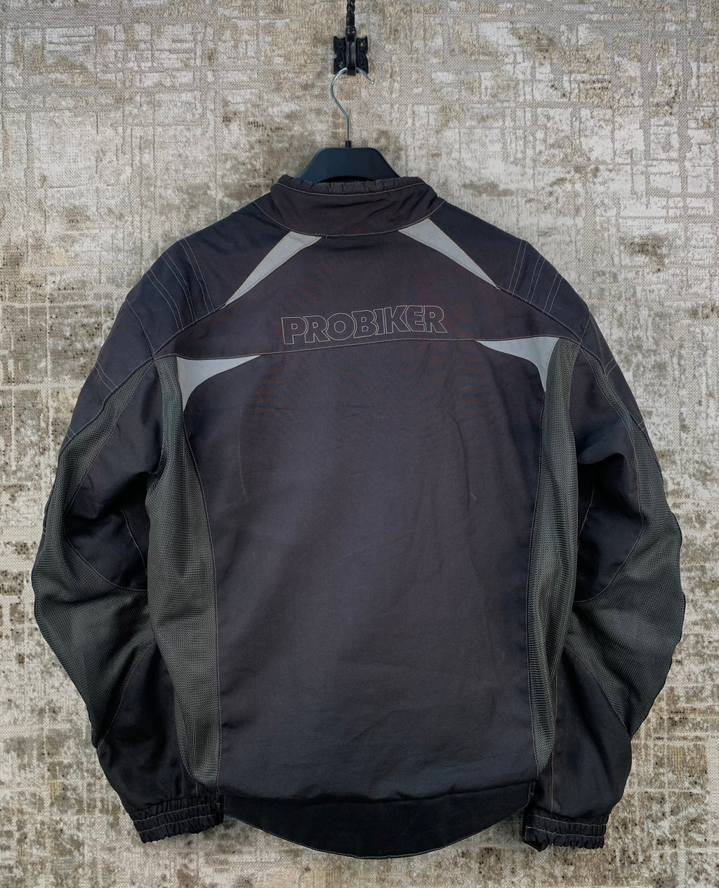 Mens ProBiker Dark Brown Dark Green Motorcycle Jacket