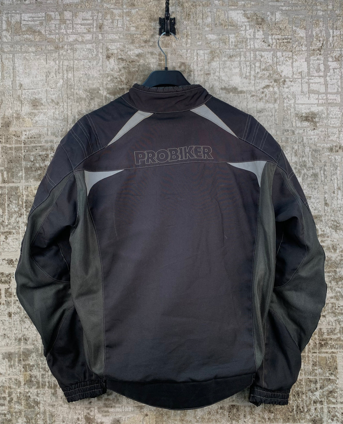 Mens ProBiker Dark Brown Dark Green Motorcycle Jacket