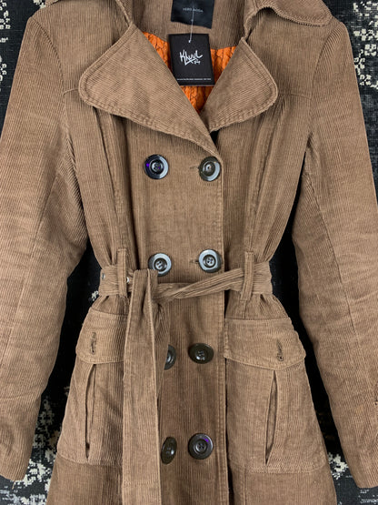 Womens Y2K Vero Moda Velvet Trench Coat