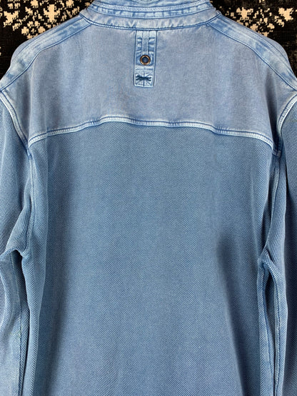 Men’s Vintage Engbers Blue 3XL Longsleeve Polo Jumper