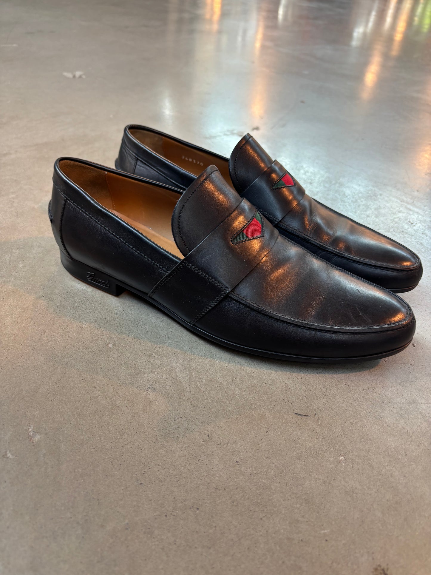 Gucci Men’s Black Leather Loafers