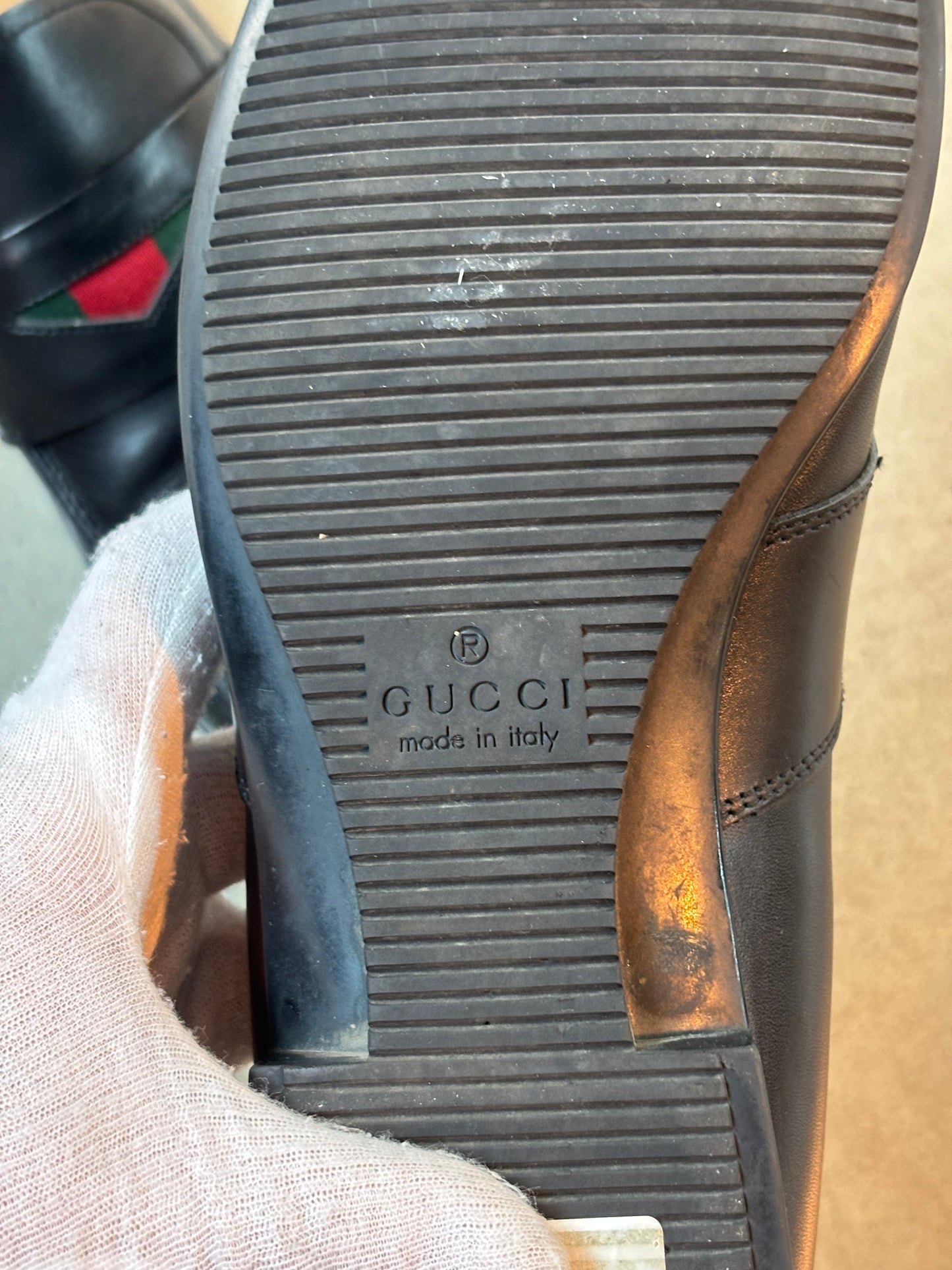 Gucci Men’s Black Leather Loafers