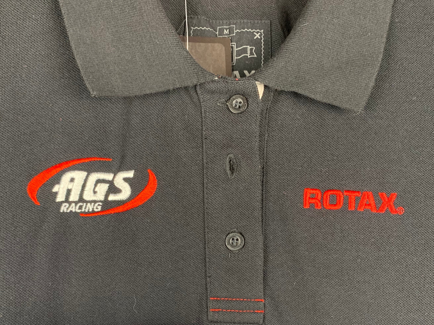 Y2K Women's Rotax AGS Racing Black Polo Shirt